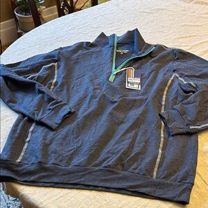 Men's Blue Quarter-Zip Sweatshirt